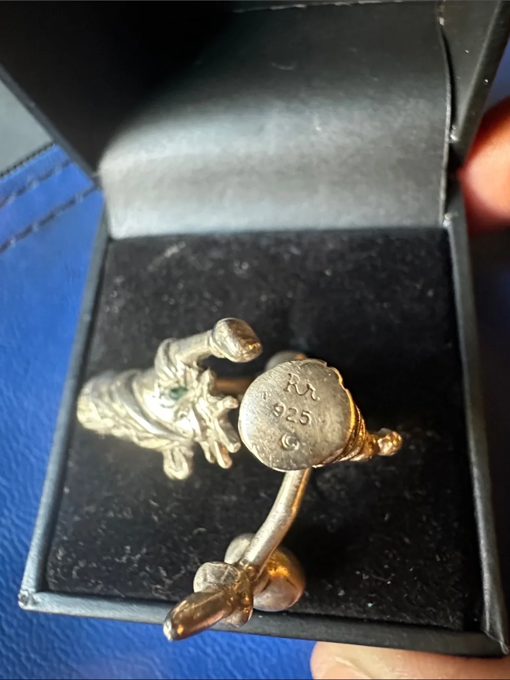 Vintage Ralph Lauren Sterling Silver Statue of Liberty Cufflinks